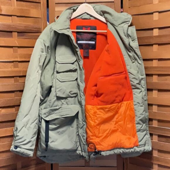 Emergency Exit Green Orange Snowboarding Ski Jacket Men L Coat Polyester Nylon - Picture 4 of 11